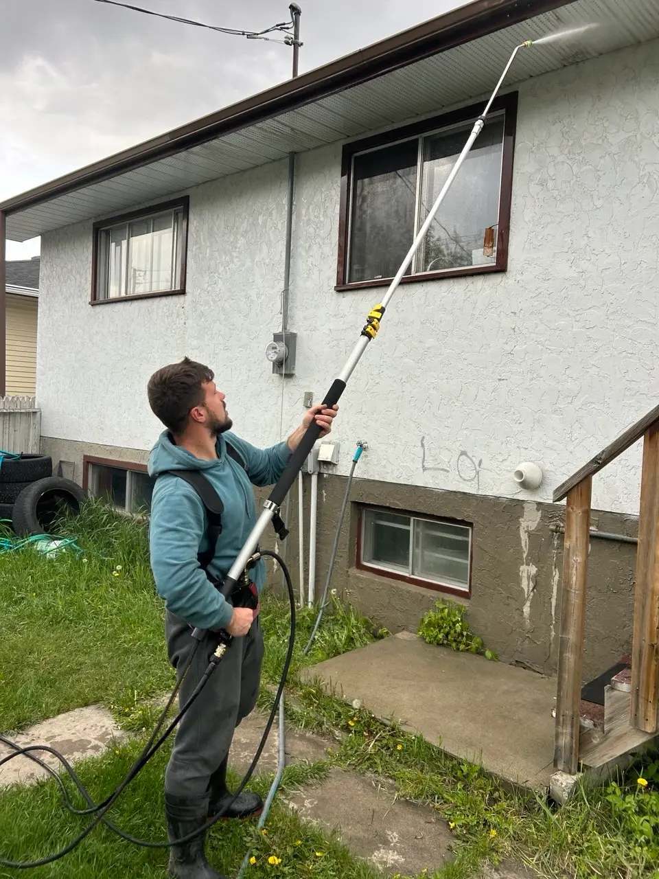 House siding cleaning in Calgary